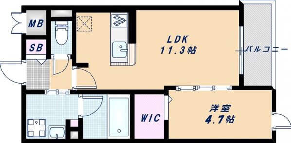 ビオトープ味原町の物件間取画像